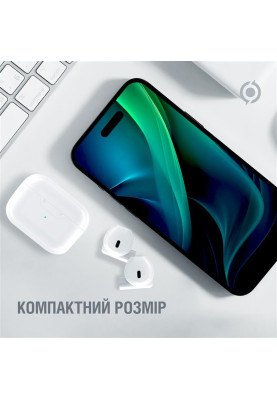 Bluetooth-гарнiтура Piko TWS-MiniJack White (1283126583407)