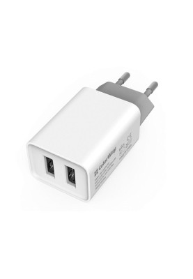 Мережевий зарядний пристрій ColorWay AutoID (2USBx2.1A) White (CW-CHS015-WT)