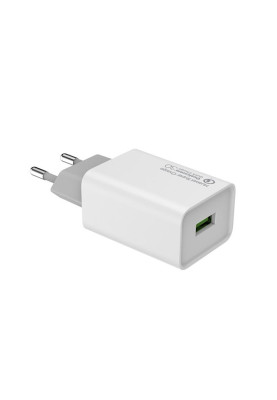 Мережевий зарядний пристрій ColorWay QC3.0 (1USBx4A) White (CW-CHS014Q-WT)