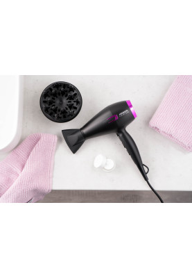 ARDESTO Фен Violet PRO HD-Y221PRO ,1750-2100Вт, 2 швидкості, 3темп.режими,дифузор, чорний