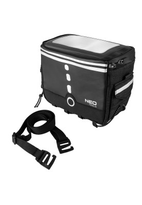 Neo Tools Сумка велосипедна, поліестер 600D, водонепроникна, 23х12х17 см, чорний