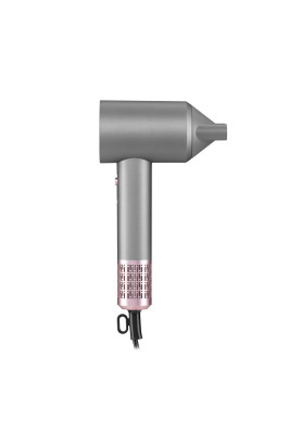 ARDESTO Фен Pink Touch, 1600Вт, 2 швидкості, 3темп.режими, іонізація, дифузор, магнітні насадки, сірий+рожевий