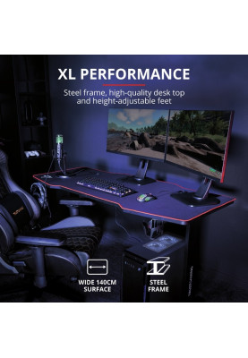 Trust Ігровий стіл GXT 1175 Imperius XL Black