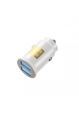 Автомобільний зарядний пристрій Luxe Cube 2USB 12W White (8886998698496)
