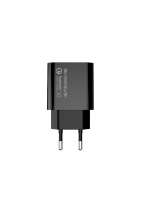 Мережевий зарядний пристрій ColorWay (1USB Type-C PDx3A) Black (CW-CHS026PD-BK)