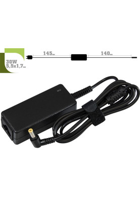 Блок живлення 1StCharger для ноутбука Dell 19V 30W 1.58A 5.5х1.7мм + каб.живл. (AC1STDE30WC)