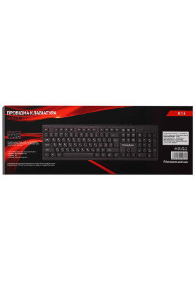Клавіатура FrimeCom K13 Ukr Black