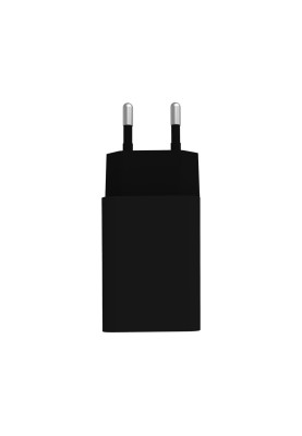 Мережевий зарядний пристрій ColorWay (1USBx3A) QC3.0 Black (CW-CHS013QCC-BK) + кабель USB Type-C