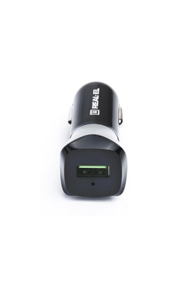 Автомобільний зарядний пристрій REAL-EL CA-30 QC3.0 (1USBx3A) Black/Grey