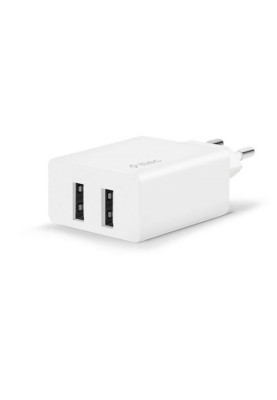Мережевий зарядний пристрій Ttec SmartCharger DUO 2хUSB 2.4А/12Вт White (2SCS21B)