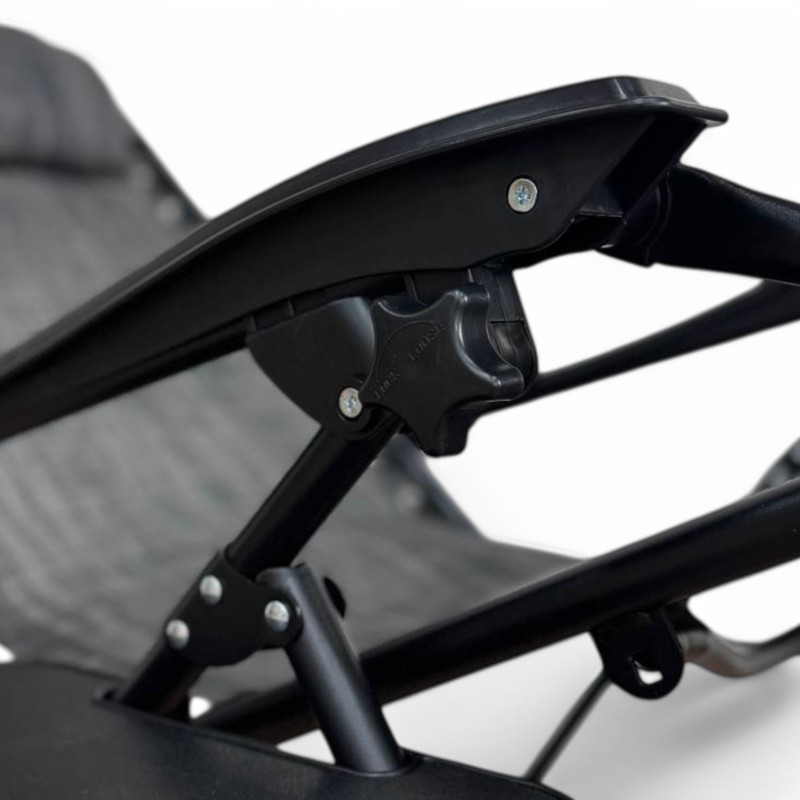 Раскладное кресло шезлонг LEOBRO Zero Gravity Grey (LB-ZGC-A1-GRY)