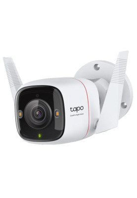 IP камера TP-Link Tapo C325WB, White, 4 Мп (2688x1520), 1/1.79" CMOS, H.264, f/1.0, WiFi (2.4 GHz), кут огляду 127°, день/ніч, двосторонній аудіозв'язок , microSD, IP66, iOS 10+ / Android 5.0+