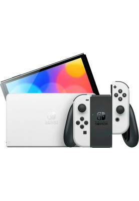 Портативна ігрова приставка Nintendo Switch OLED with White Joy-Con (045496453435)