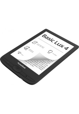 Електронна книга з підсвічуванням PocketBook 618 Basic Lux 4, Black (PB618-P-CIS)