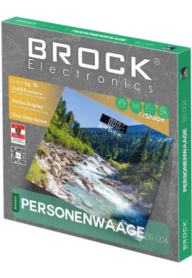 Ваги напольні BROCK BS 004 електронні/ 180кг/ 2хААА/ автовимкнення