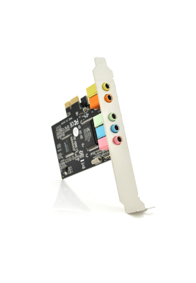 Звукова карта PCI-E - 5.1CH, 3D 4.1, Windows 98 / Windows2000 / XP / NT win7 32/64, BOX